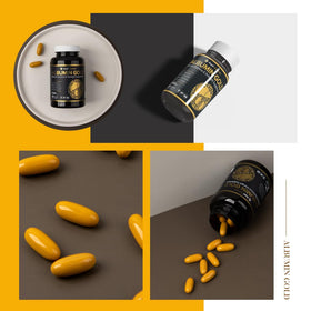 Capsules Royal Canadian Albumine Or 1700mg en gros plan