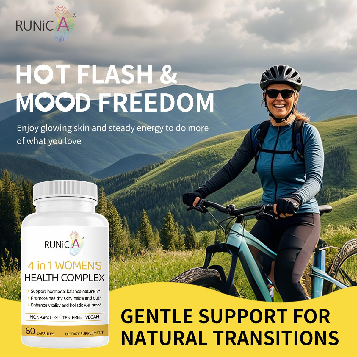 Capsules RUNICA 4-en-1 pour Femmes - présentation