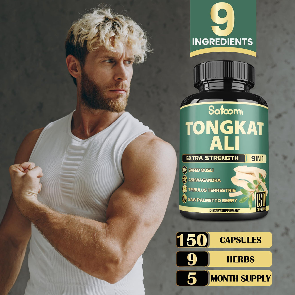 Capsules Satoomi 9 en 1 dans une main
