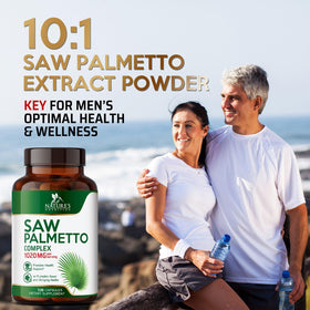 Capsules Saw Palmetto dans un verre