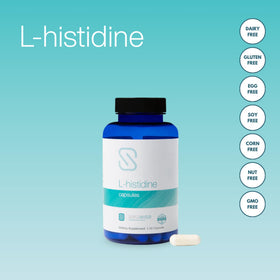 Capsules Serawise L-Histidine ouvertes sur une cuillère