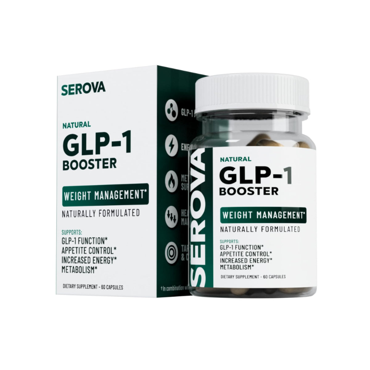 Capsules SEROVA GLP-1 vue avant avec emballage