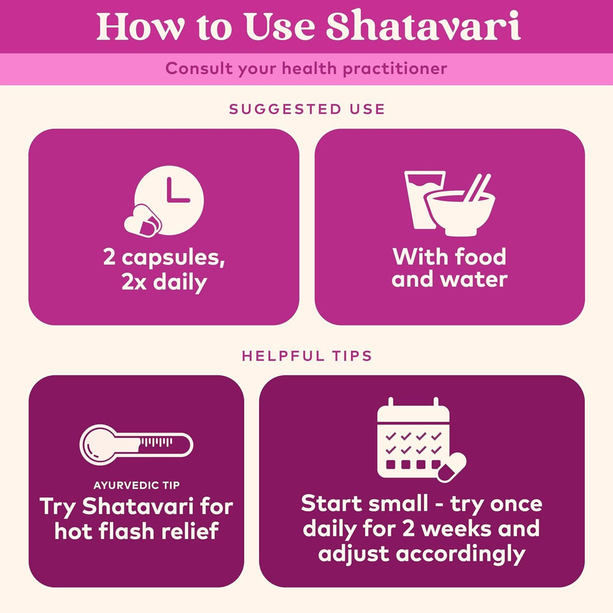 Capsules Shatavari ORGANIC INDIA dans une main