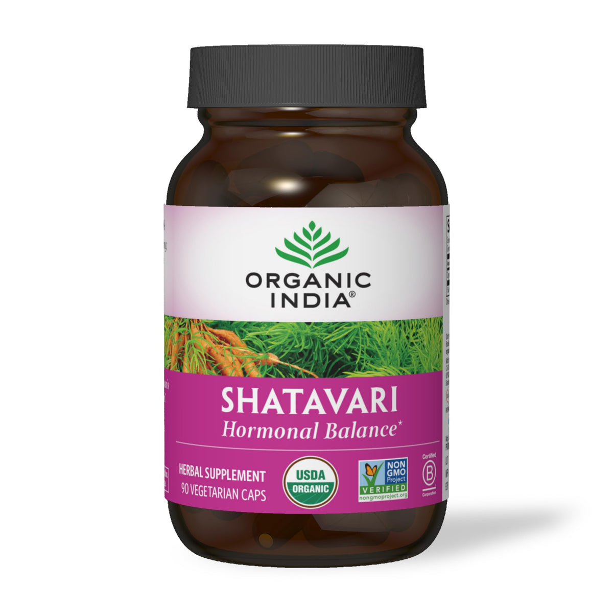 Capsules Shatavari ORGANIC INDIA, format végétalien