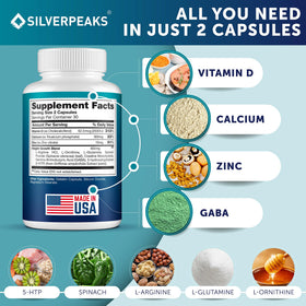 Capsules SILVERPEAKS sur une surface blanche