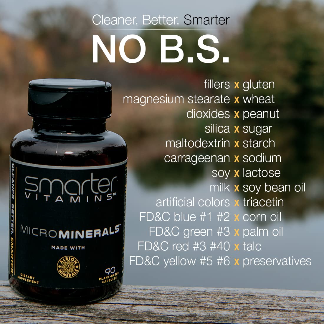 Capsules SmarterVitamins 6 Minéraux Trace sur une table