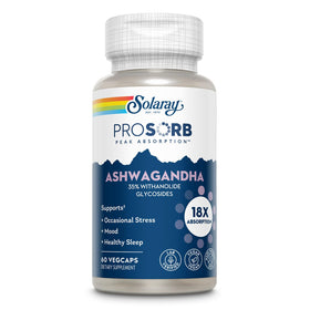 Capsules SOLARAY Ashwagandha 240 mg en bouteille