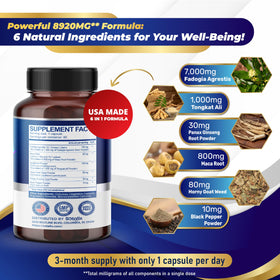 Capsules SOTALIX SUPPLEMENT Fadogia Agrestis sur fond blanc