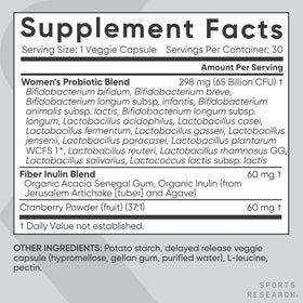 Capsules Sports Research Probiotiques sur fond blanc