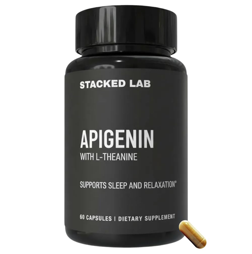 Capsules STACKED LAB Apigenin et L-Theanine, vue de face