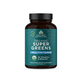 Capsules Super Greens Ancient Nutrition bouteille vue de face