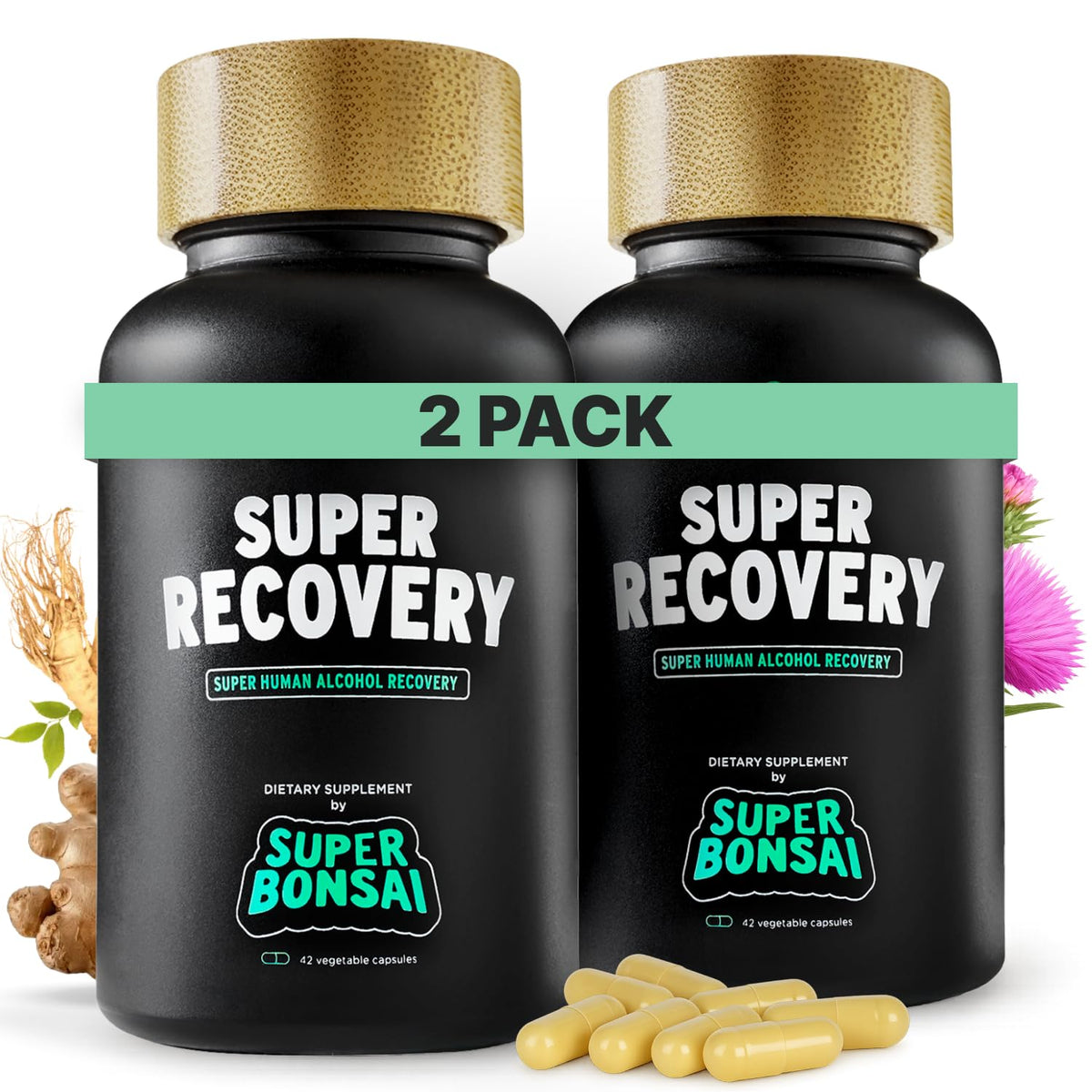 Capsules SuperBonsai de récupération naturelles - vue de face