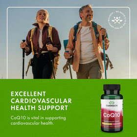 Capsules Swanson CoQ10 dans une main