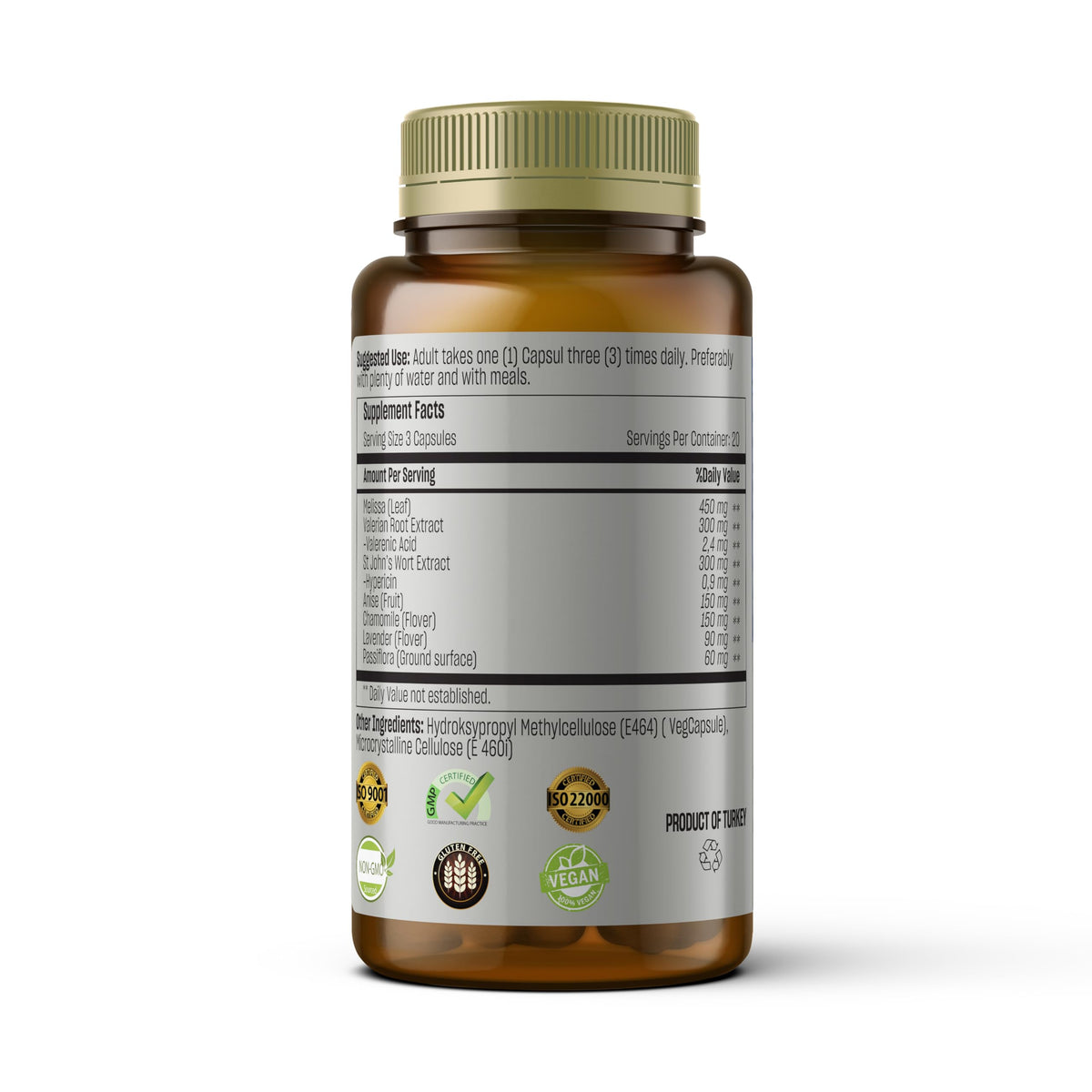 Capsules TALYA daily wellness sur une surface blanche