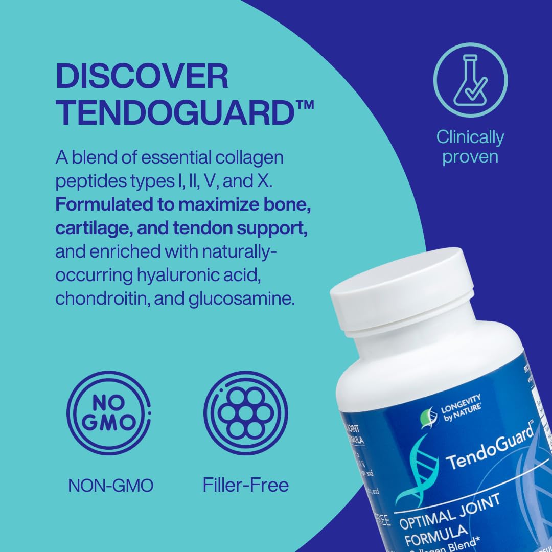 Capsules TendoGuard avec étiquette et ingrédients visibles