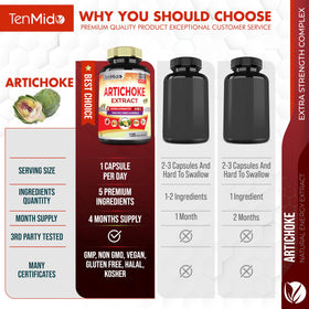 Capsules Tenmido avec ingrédients naturels en arrière-plan