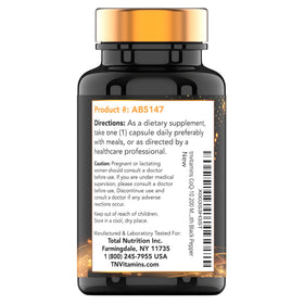 Capsules tnvitamins CoQ-10 200mg prêtes à l'emploi