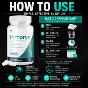 Capsules Trimoryn MJO en gros plan sur une table