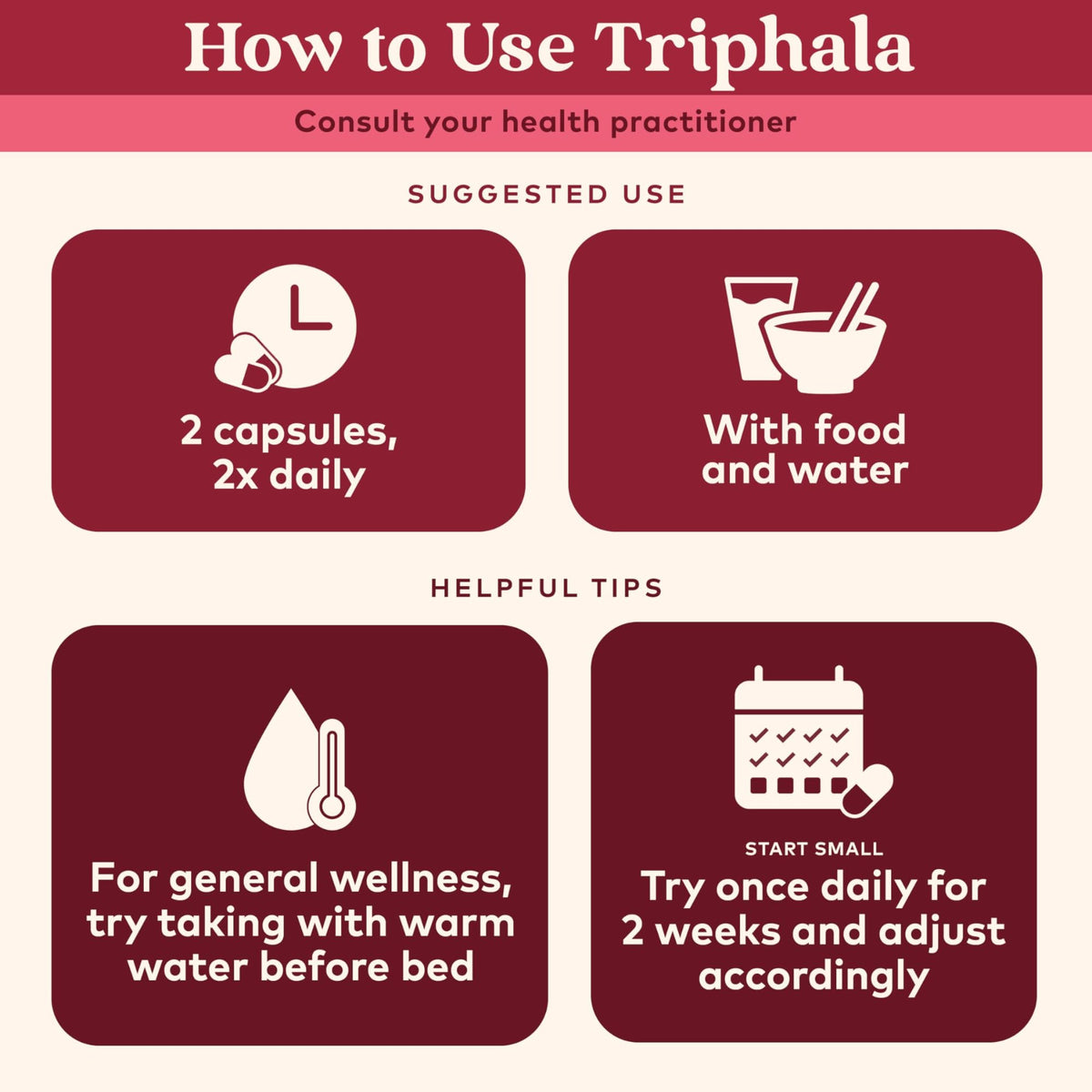 Capsules Triphala Bio ORGANIC INDIA avec ingrédients naturels
