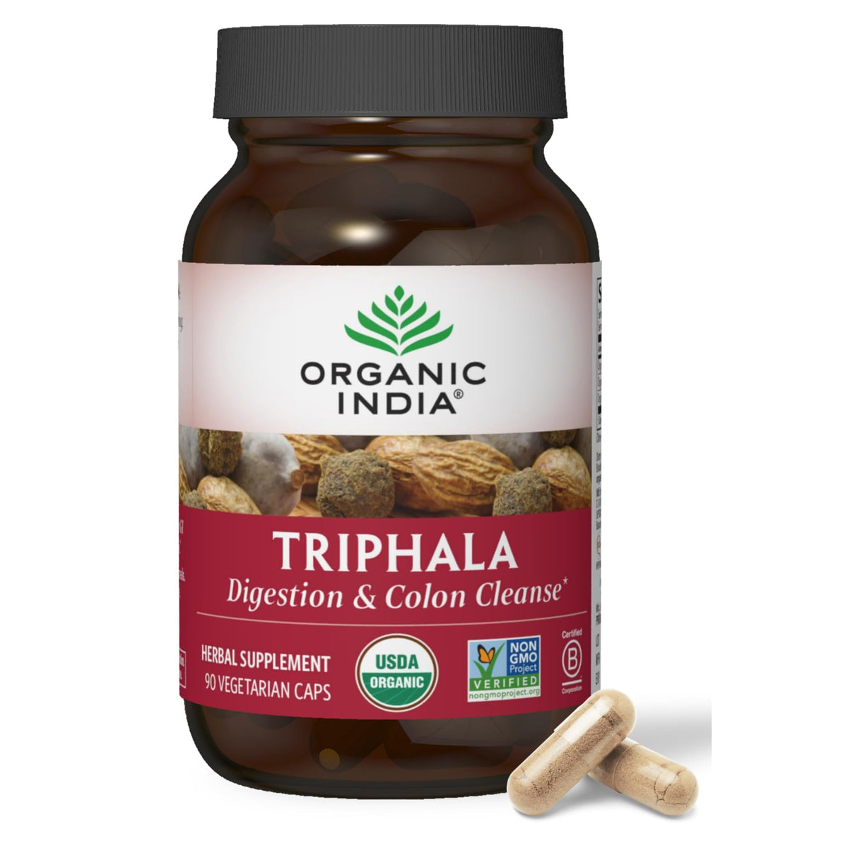Capsules Triphala Bio ORGANIC INDIA vue de face