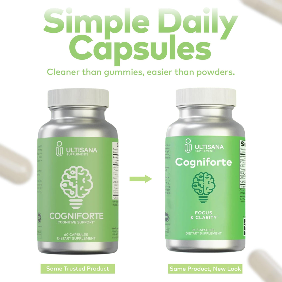 Capsules Ultisana Bacopa Monnieri en main
