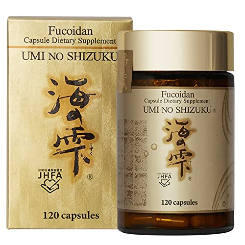 Capsules UMI NO SHIZUKU Fucoïdane et Agaricus en vue de face
