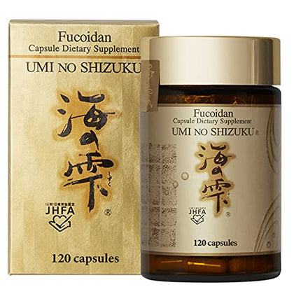 Capsules UMI NO SHIZUKU Fucoïdane et Agaricus en vue de face
