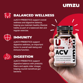 Capsules UMZU zuACV montrant le format de la capsule