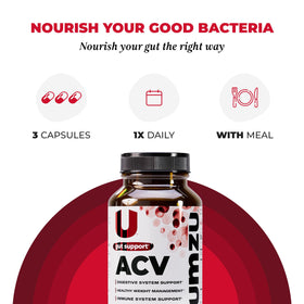 Capsules UMZU zuACV sur une surface en bois