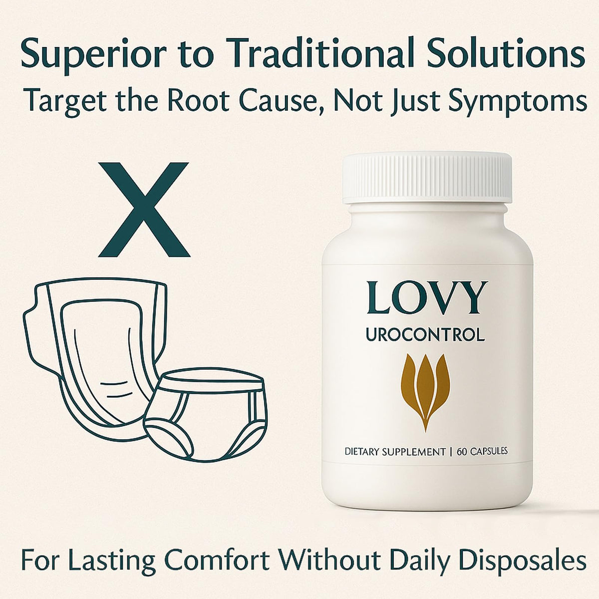 Capsules Urocontrol KOVGOCY avec des plantes