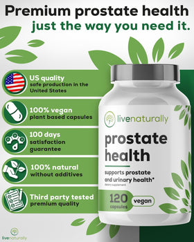 capsules vegan livenaturally pour la santé prostatique