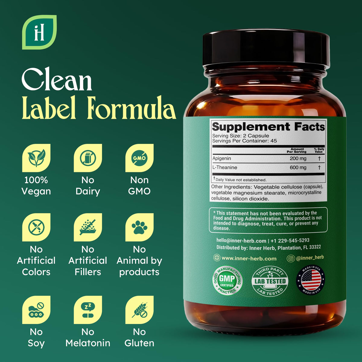 Capsules vegan sur une surface neutre