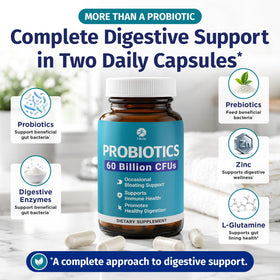 Capsules véganes de 1 Body Probiotic, vue rapprochée