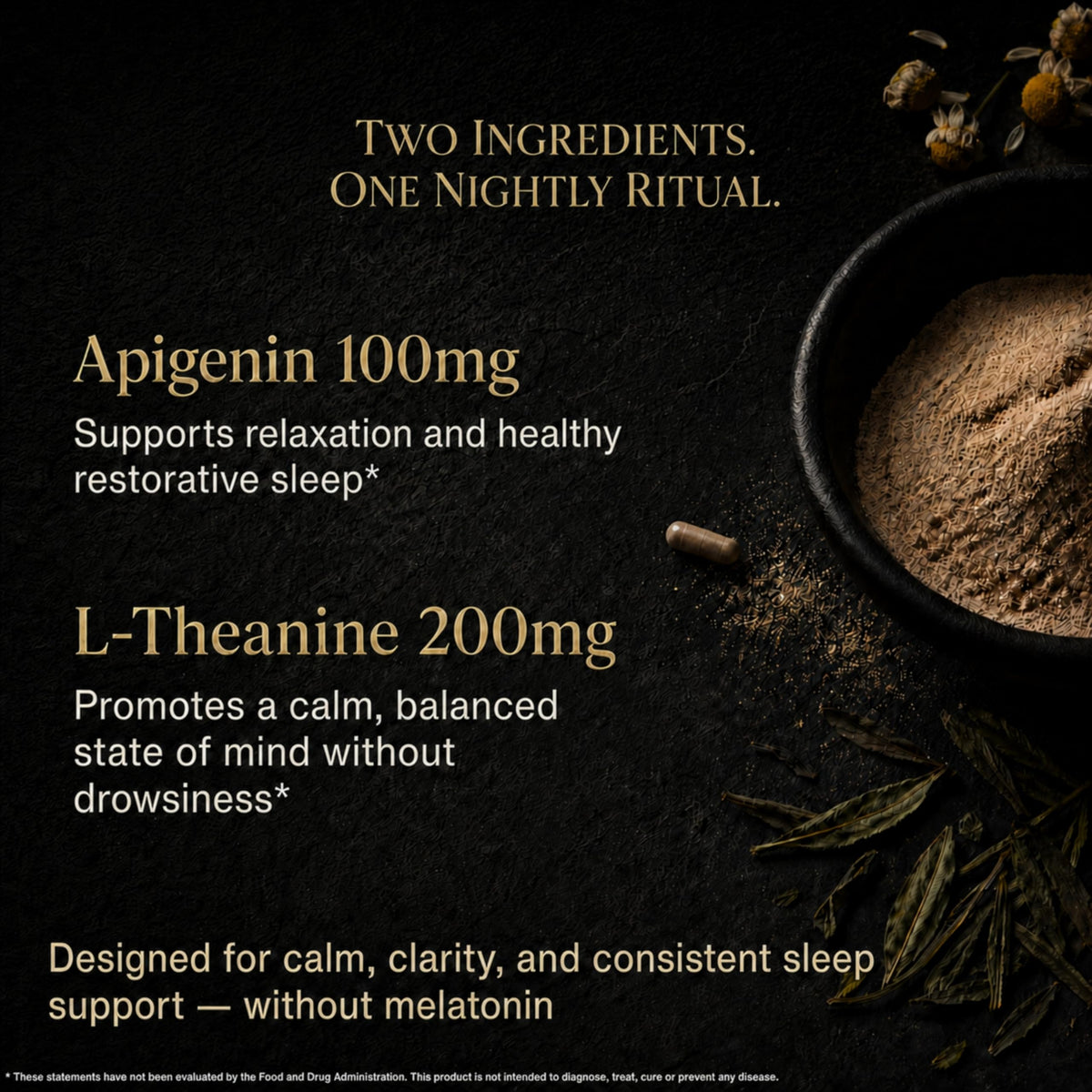Capsules véganes Mindvance Apigenin 100mg L-Theanine 200mg
