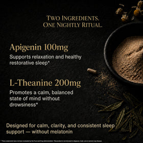Capsules véganes Mindvance Apigenin 100mg L-Theanine 200mg