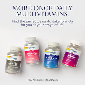 Capsules VegCaps SOLARAY Multivitamine Homme Actif dans une main
