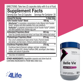 Capsules végétales 4Life Belle Vie dans le flacon