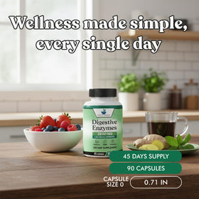 Capsules végétales American Standard Supplements Multi-Enzymes en gros plan