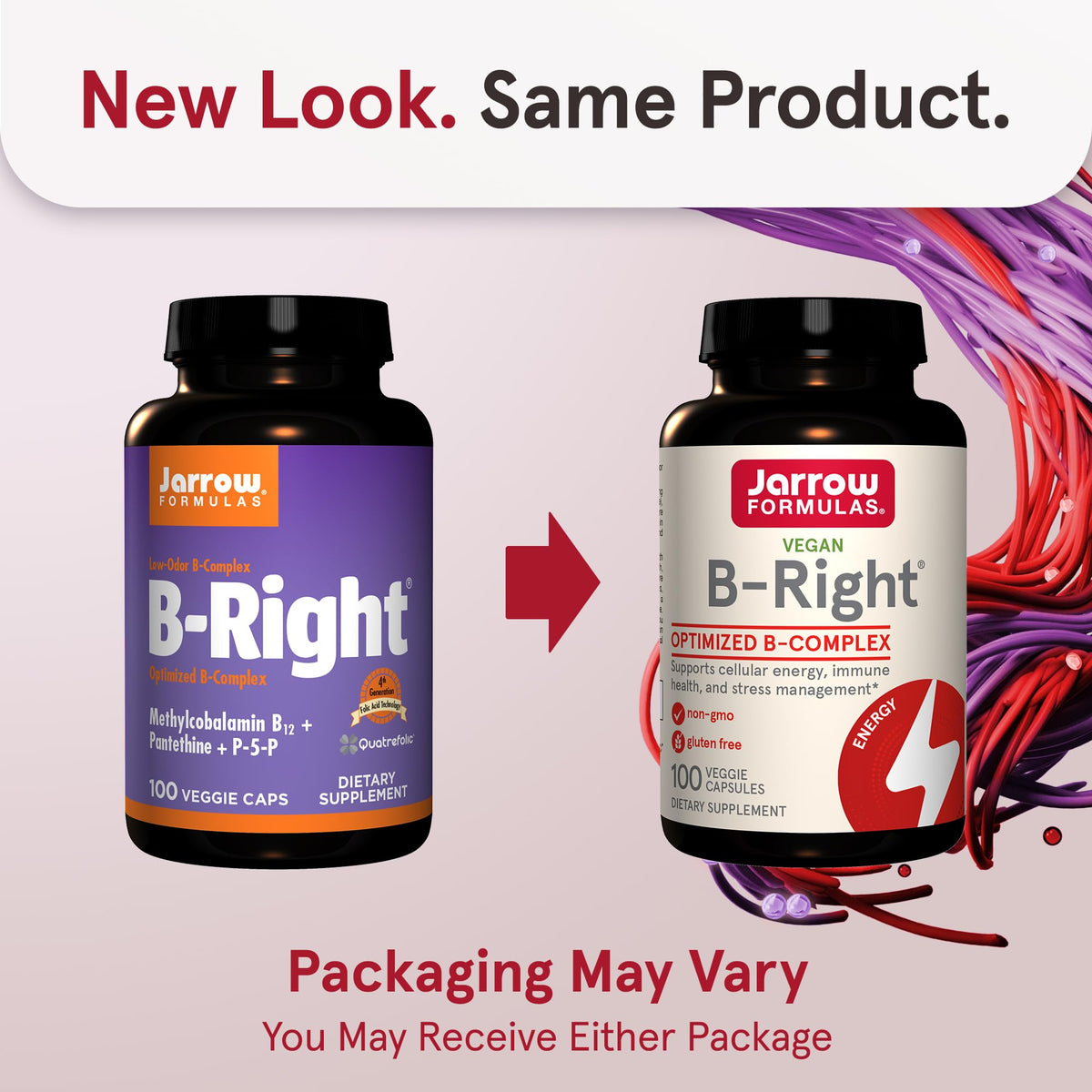 Capsules végétales B-Right Complex B Jarrow Formulas