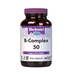 Capsules végétales BlueBonnet Complexe de Vitamines B vue avant