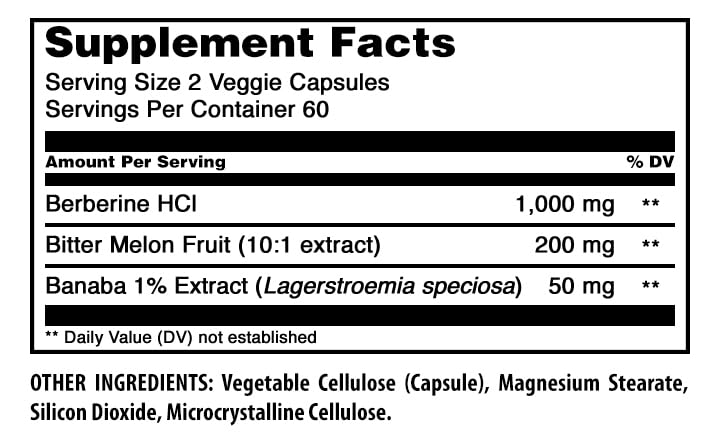 Capsules végétales d'Amazing Nutrition Berbérine sur une surface blanche