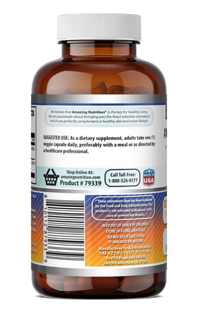 Capsules végétales D3 5000 IU et K2 100 mcg dans une main
