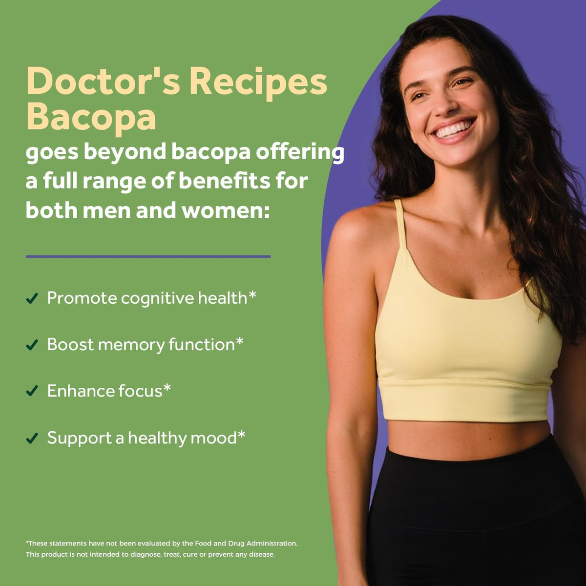 Capsules végétales de Bacopa Monnieri sur une table