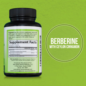 Capsules végétales de Berberine avec Cannelle de Ceylan, vue rapprochée