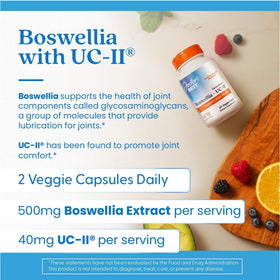 Capsules végétales de Boswellia UC-II dans une main
