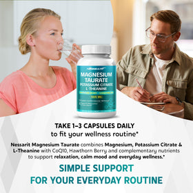 Capsules végétales de Complexe Magnésium NESSARIT