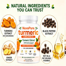 Capsules végétales de curcuma avec poivre noir dans un verre