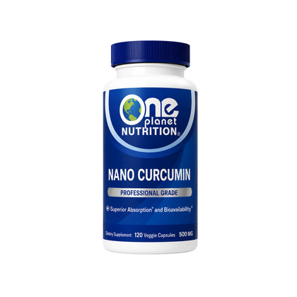Capsules végétales de Curcumin Nano 500 mg de One Planet Nutrition, vue avant