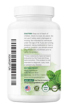 Capsules végétales de Micro Ingredients sur une table en bois