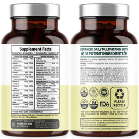 Capsules végétales de multivitamines quotidiennes pour hommes